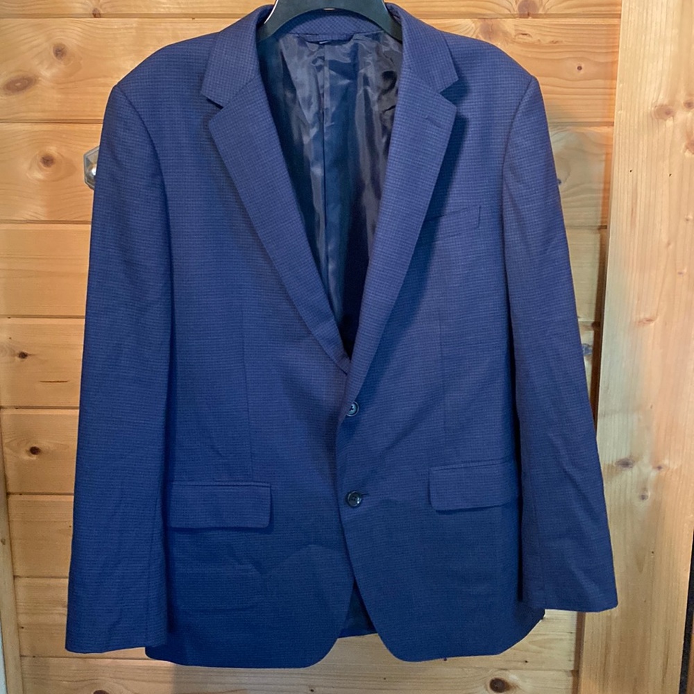 Bonobos blue checked blazer 42R